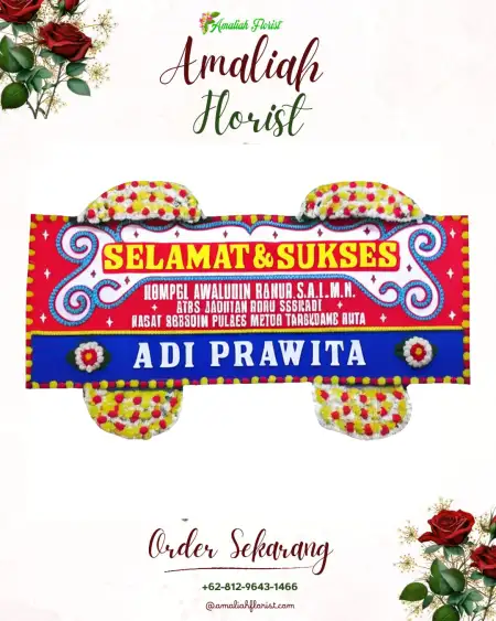 Papan Bunga Ucapan Selamat Batu Aji